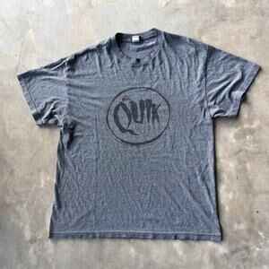 VINTAGE QUIKSILVER SHIRT GRAY Y2K 00S GRUNGE SKATE JESSIE PINKMAN FITS MEDIUM